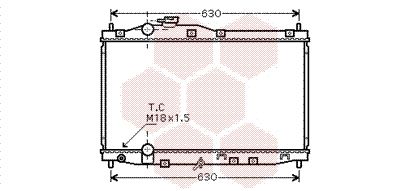 VAN WEZEL Radiaator,mootorijahutus 25002171